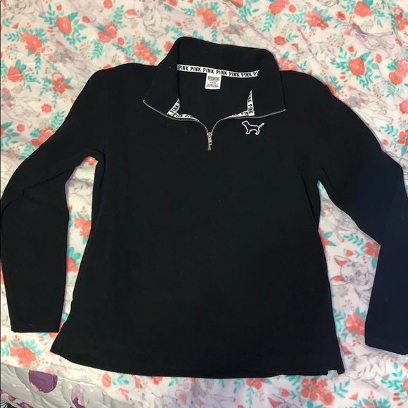 PINK Victoria's Secret Tops - NWOT PINK fleece quarter zip